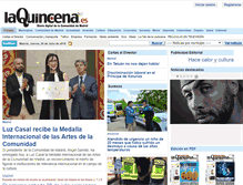 Tablet Screenshot of laquincena.es